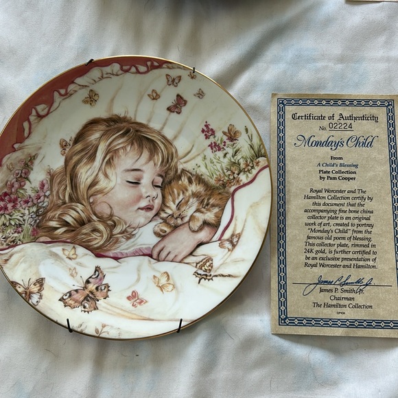 set of 4 cat plates, Ranging from 1987-1990. - Picture 11 of 13